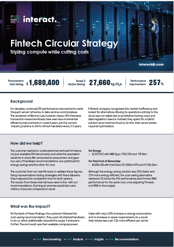 Fintech Circular IT Strategy