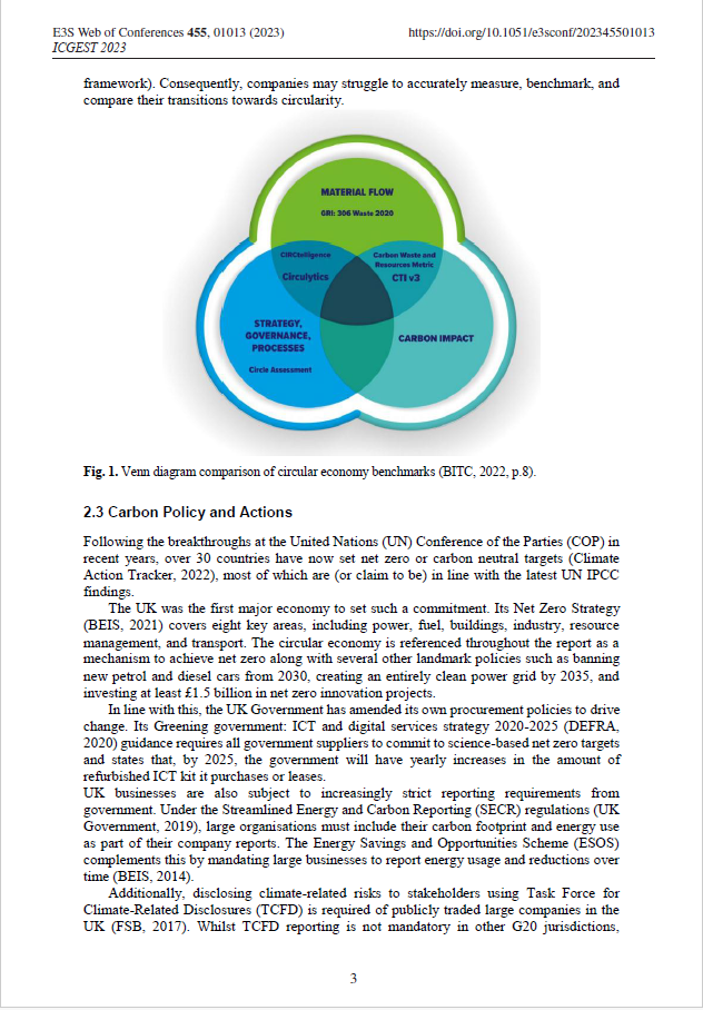 ICGEST 2023 - Limitations of linear GHG Protocol carbon reporting in achieving circular progress